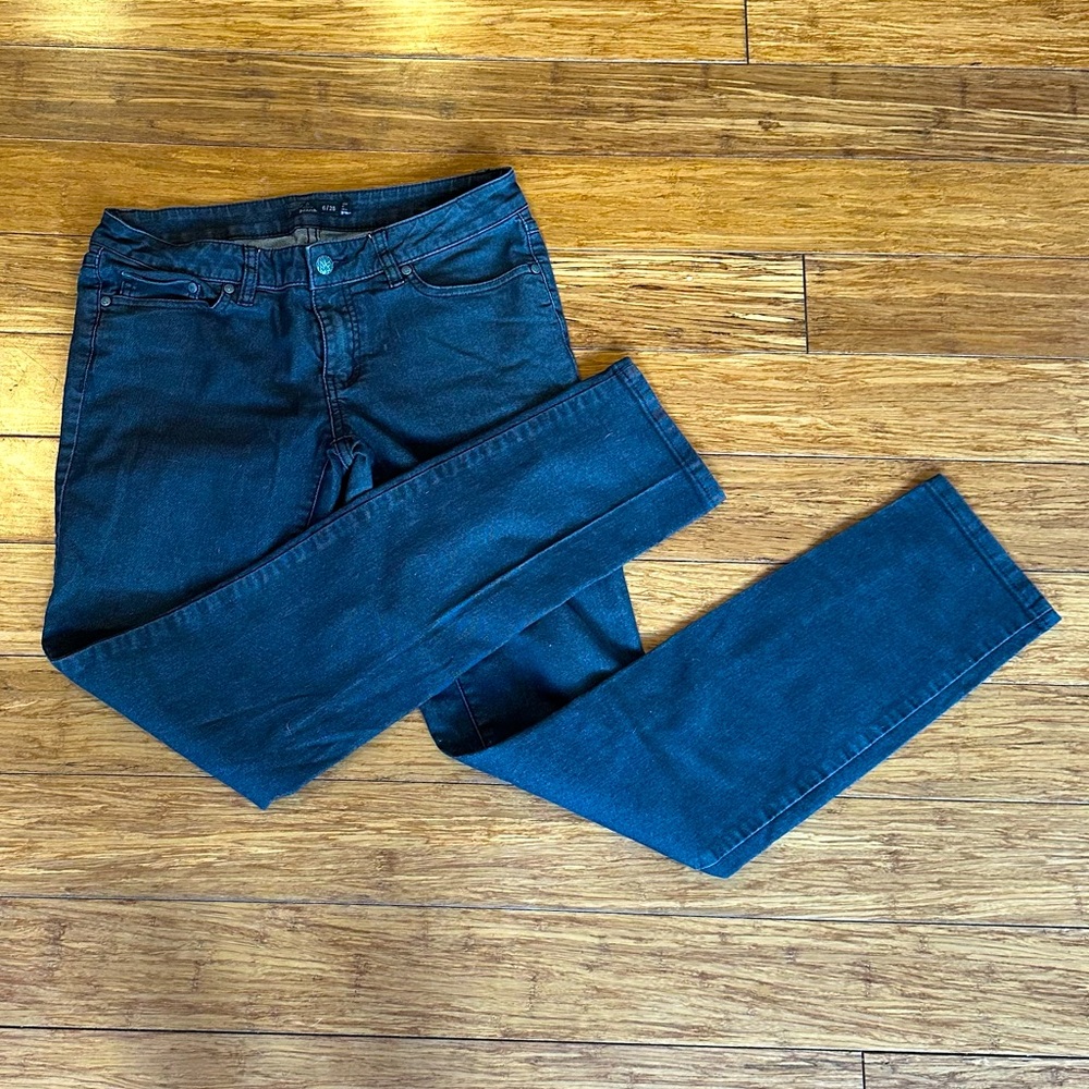 Prana black skinny jeans size 28